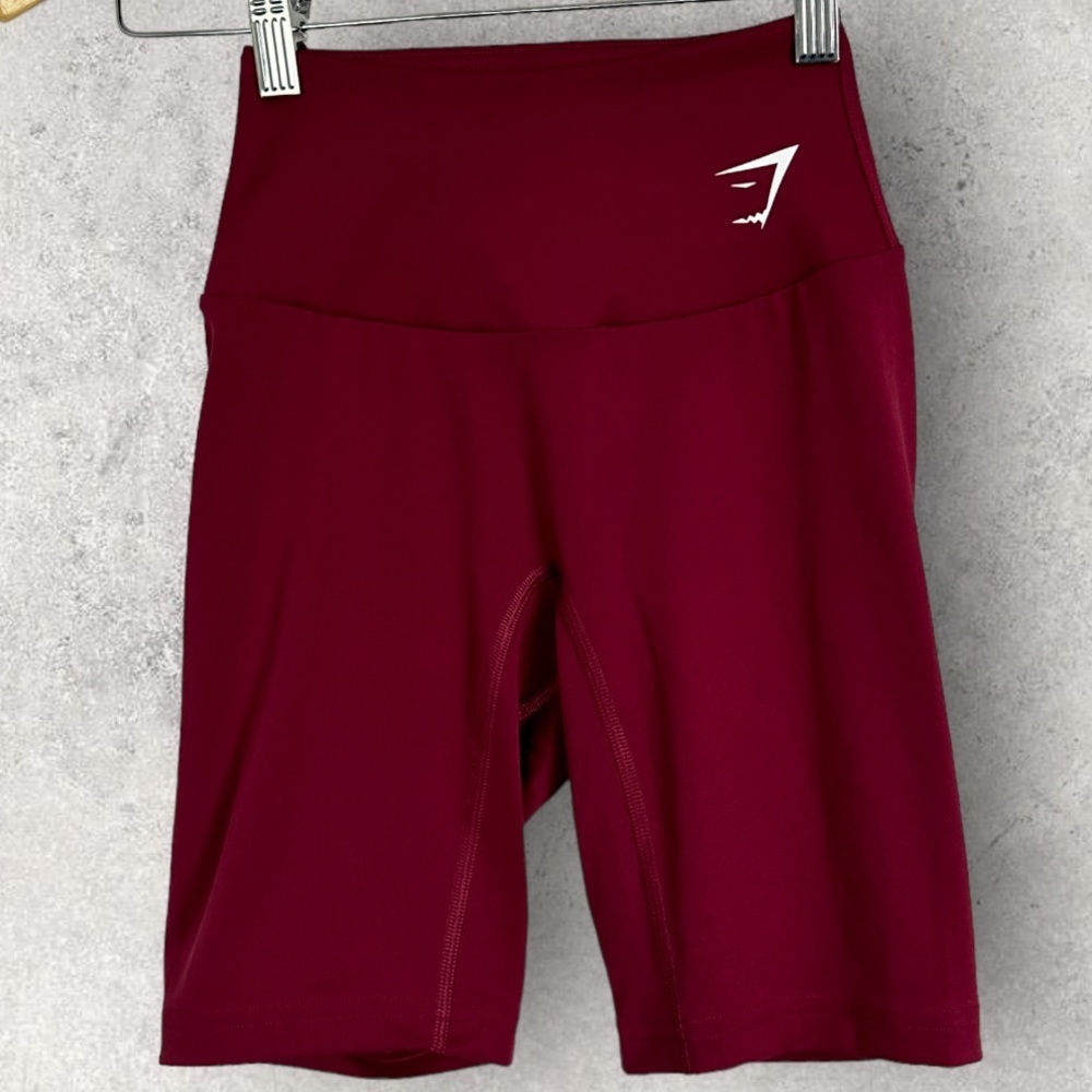 Gymshark Training Cycling Shorts‎ Currant Pink Size XS High Rise Fitness Stretch